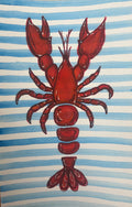 Striped Lobster Watercolor